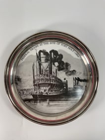 ??Federal Troops at the Site of Fort Holt?? Silver Plate