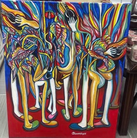 Arturo Cisneros(Cuban/American, B.1945) Acrylic on Canvas