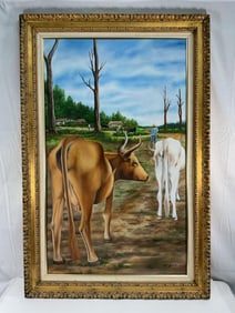 Milford Frantz (Haitian) Oil on Canvas