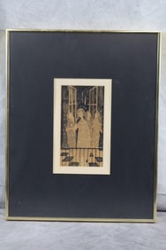 SENEN UBINA (SPANISH, 1923-2012) Ink Drawing