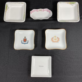 Porcelain small Ashtrays (6)