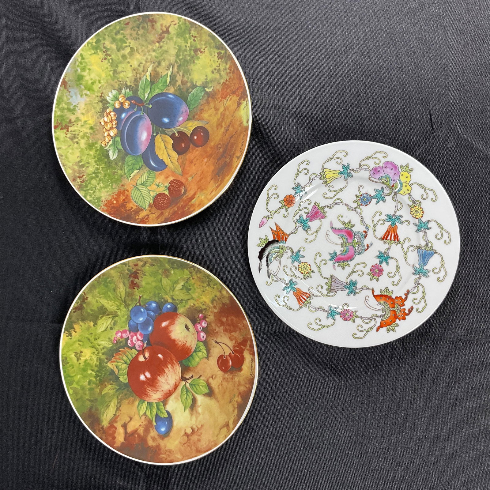 3 Assorted plates, Vintage Chinese & Limoges (1 of 3)