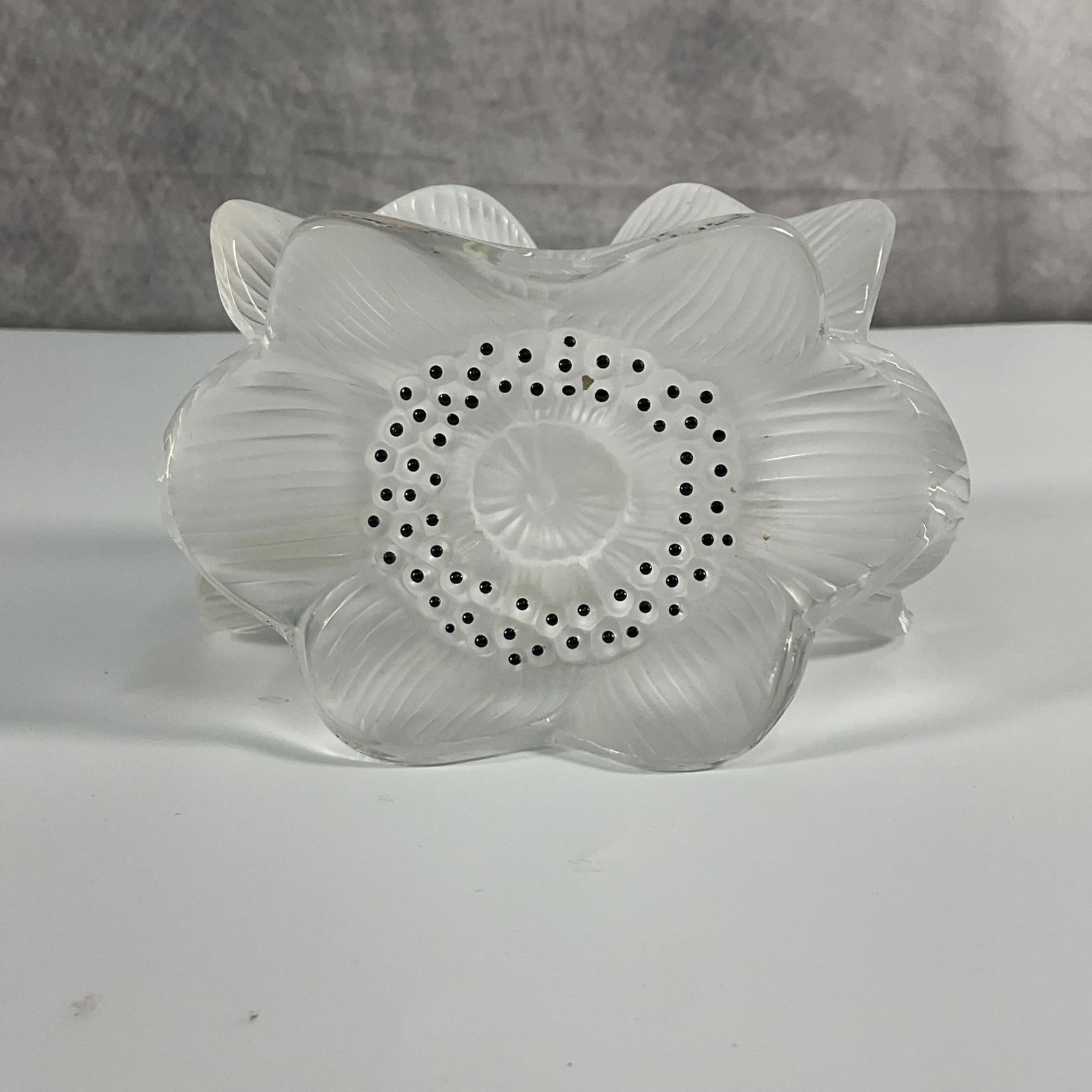 Lalique Crystal Anemone Flower Candle Holder (1 of 4)