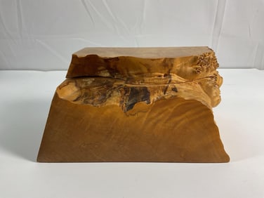 Michael Elkan Carved Birdseye Maple Burl Box