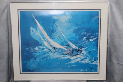 "Sailing" Lithograph By Leroy Neiman