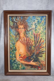 Esteban Najarro (Cuban / American, New York, 1924-2012) Oil On Canvas