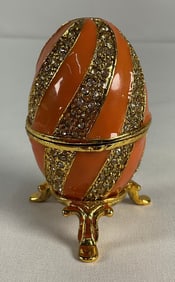 Decorative Egg, Faberge Style - Sherbert