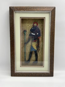 Framed Egyptian Relief of Sekhmet