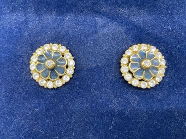 Camrose & Kross Jacqueline Kennedy Reproduction Earrings