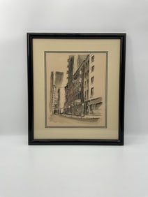 Manhattan Street Scene by M. Soldberg