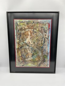 Untitled Abstract Expression By Orestes Mixed Media