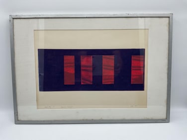 "Passing Through" Abstract Screen Print by Cohn