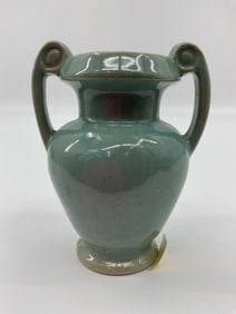Twin Handled Art Pottery Amphora Vase