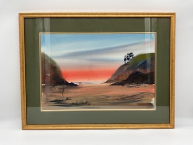 Sunset Beach Walk by Don Locke