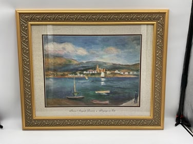 Paysage sur l'Elt by Renoir Reproduction Print
