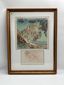 "Return of Ulysses" by Salvador Dali (Spain,1904-1989) Lithograph