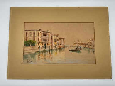 Venetian Grand Canal Italian Watercolor