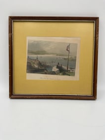 View from the Citadel of Quebec by W. H. Bartlett Engraving