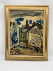 Village Scene In the Style of Marc Chagall