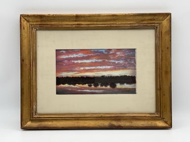 Coastal Sunset by Michael Hodowal (American, b.1959) Oil on Canvas