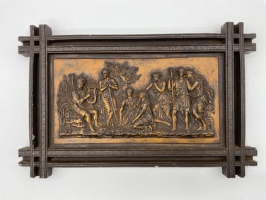 C.F. Becker Bronze Relief Plaque