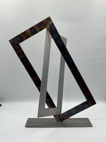 Contemporary Geometric Metal Sculpture