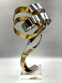 Dan Murphy Abstract Ribbon Sculpture 1986