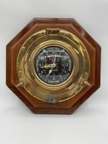 Nautical Brass Porthole Tide Clock