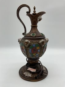 Vintage Ornate Ewer-Style Table Lamp