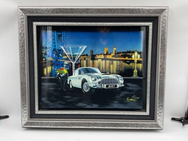 "Bond 007" by Michael Godard (American, b.1958) Mixed Media
