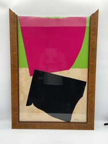 Abstract Composition by Jean Miotte (France, 1926-2016) Lithograph