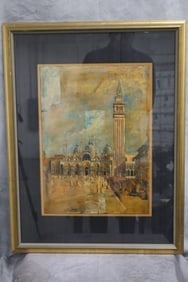St. Mark’s Cathedral in Venice signed "Armand"