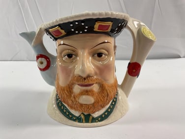 King Henry VIII Porcelain Teapot by James Sadler