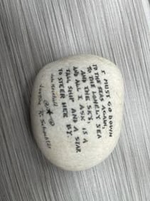 Hand Painted Rock - Justine R Schachter