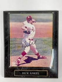 Rick Ankiel Sommemorative Plaque Autographed