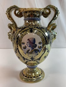 Italian Gualdo Tadino Luster Majolica Vase