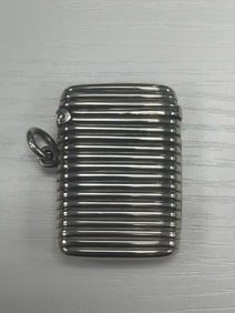 MHW Antique sterling silver vesta case (match safe)
