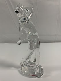 Baccarat Crystal Golfer Figurine