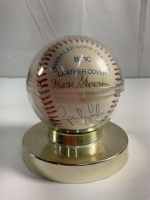Moose Skowron + 6 Autographed Baseball with Acrylic Display