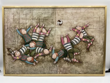 The Match by J. Roybal Acrylic on Canvas