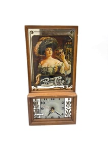 Pepsi-Cola Advertising Wall Clock with Vintage Artwork
