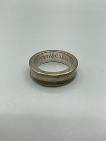 Tiffany & Co. 1837 Sterling Silver Band Ring