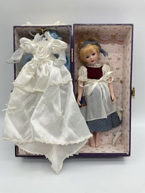 Cinderella Porcelain Doll with Gown Set in Original Box
