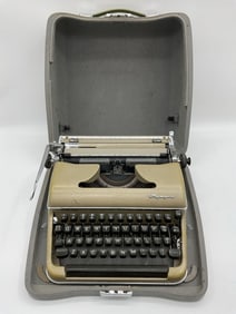 Olympia SM3 Portable Typewriter with Carrying Case
