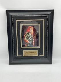 Ozzy Osbourne Prince of Darkness Framed Autograph