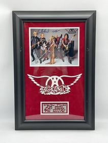 Aerosmith Band Signed Framed Photo