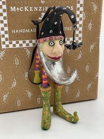 Bat Moon Mini Ornament by Patience Brewster for MacKenzie-Childs