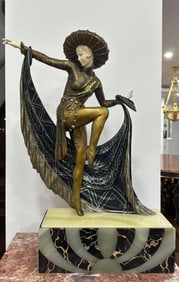 "Sombrero Dancer" by Claude Mirval (France, 1869-1950) Sculpture