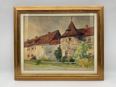 Julian Falat (Poland, 1853-1929) Watercolor