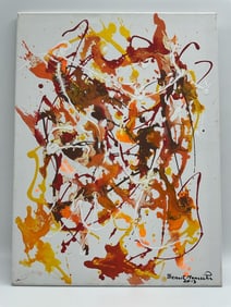 Abstract Expressionist Painting by Benoît Menasche, 2013